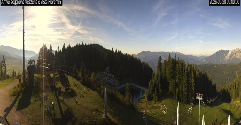 Webcam Ski area Lavarone - Arrivo seggiovia Laghetto