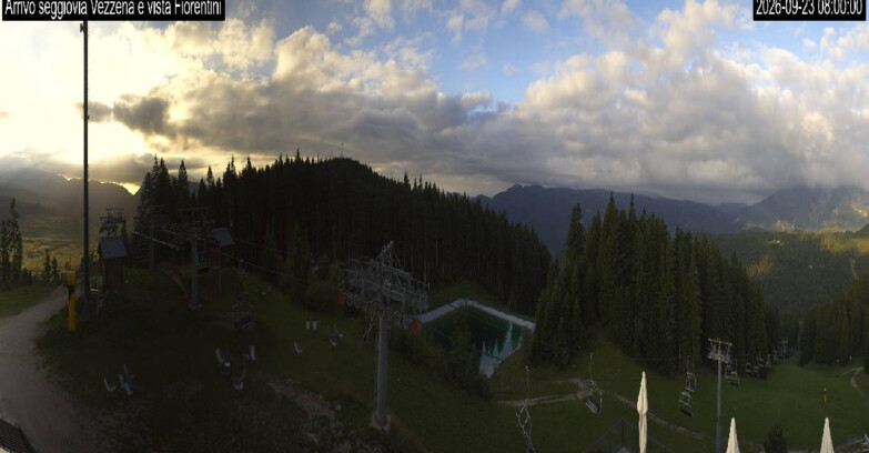 Webcam Lavarone Skigegiet - Laghetto Sessellift 