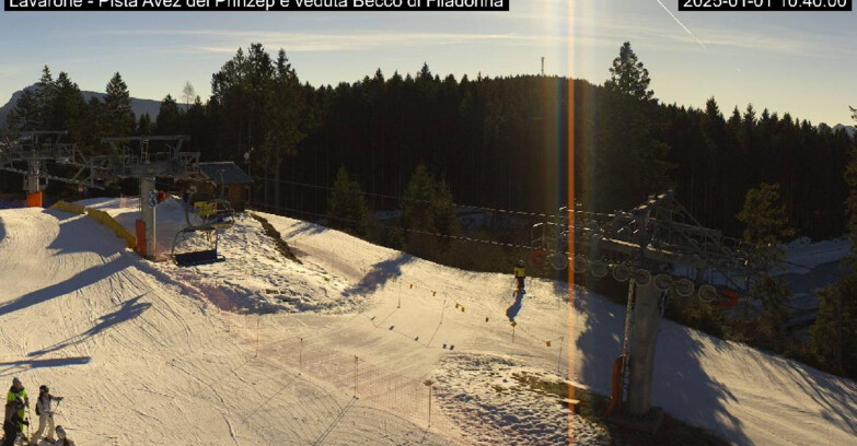 Webcam Lavarone Skigegiet - Pista Avez- seggiovia Lagh.