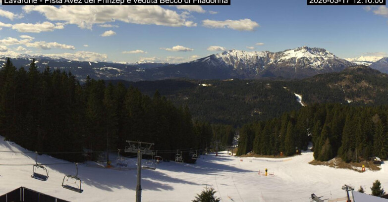 Webcam Lavarone - Pista Avez- seggiovia Lagh.