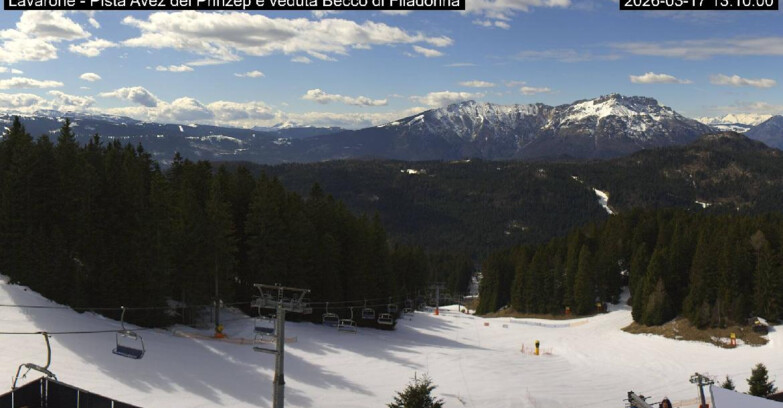 Webcam Lavarone - Pista Avez- seggiovia Lagh.