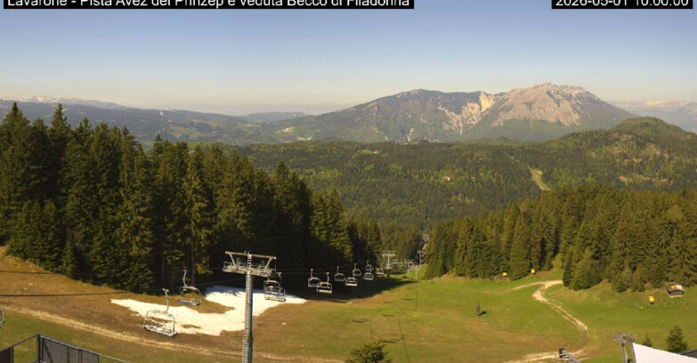 Webcam Ski Area Lavarone  - Pista Avez- seggiovia Lagh.