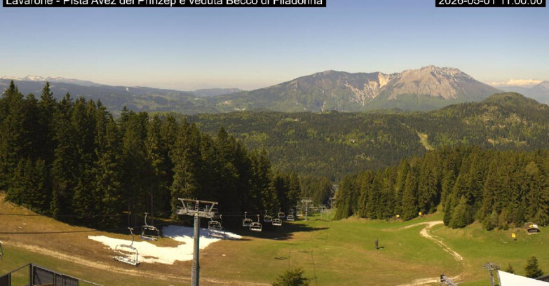 Webcam Ski Area Lavarone  - Pista Avez- seggiovia Lagh.