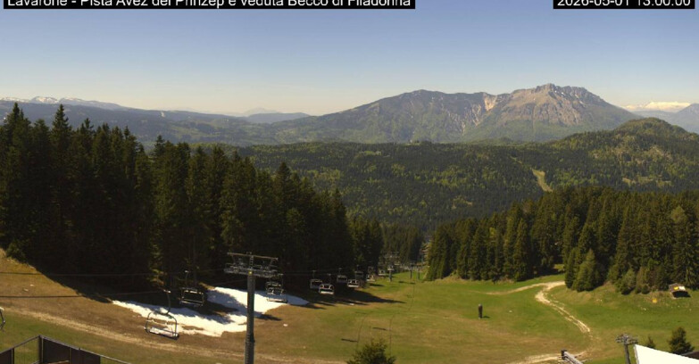 Webcam Ski Area Lavarone  - Pista Avez- seggiovia Lagh.
