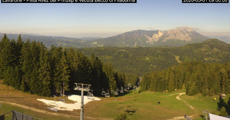 Webcam Ski Area Lavarone  - Pista Avez- seggiovia Lagh.