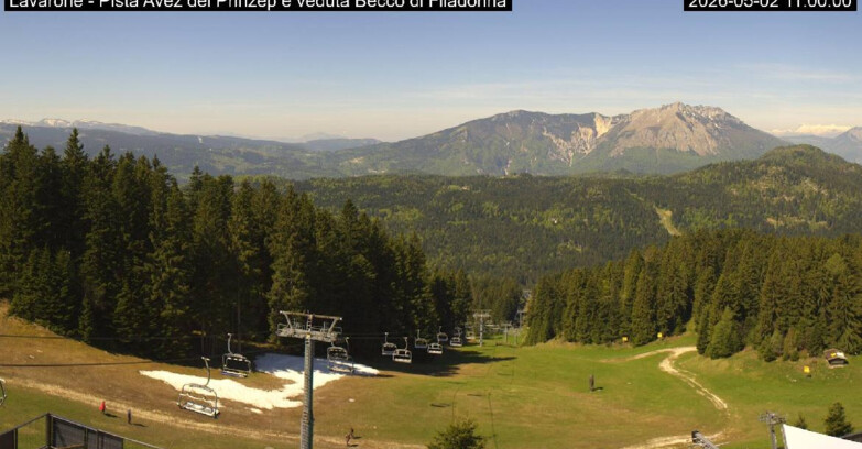 Webcam Lavarone - Pista Avez- seggiovia Lagh.