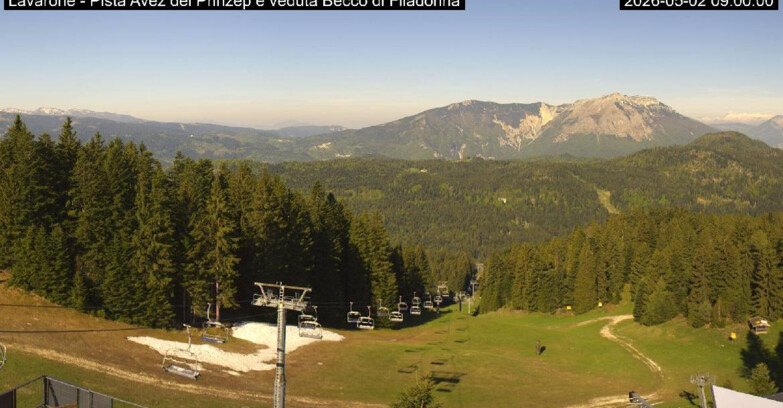 Webcam Lavarone - Pista Avez- seggiovia Lagh.