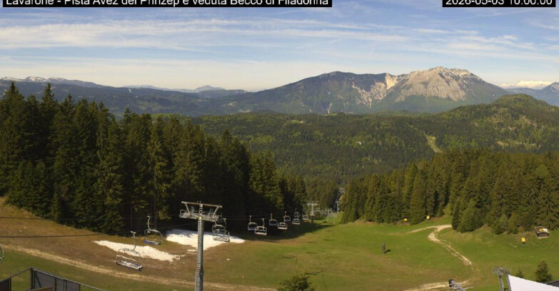 Webcam Lavarone Skigegiet - Pista Avez- seggiovia Lagh.