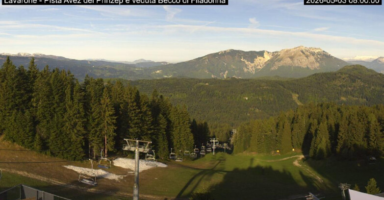 Webcam Lavarone Skigegiet - Pista Avez- seggiovia Lagh.