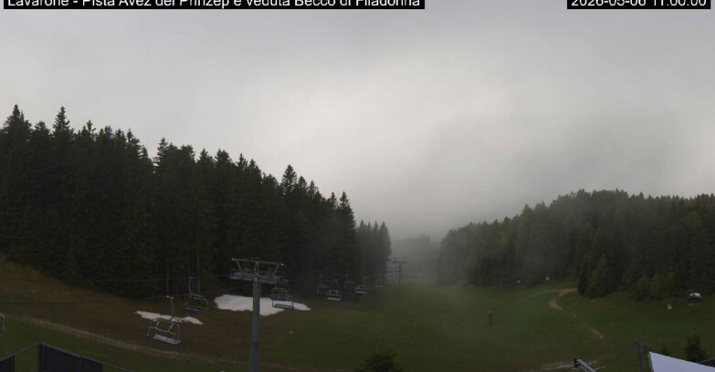 Webcam Лавароне  - Pista Avez- seggiovia Lagh.