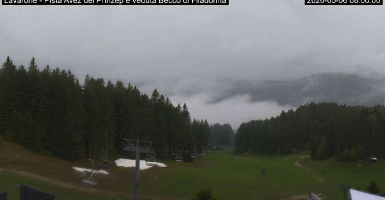Webcam Лавароне  - Pista Avez- seggiovia Lagh.