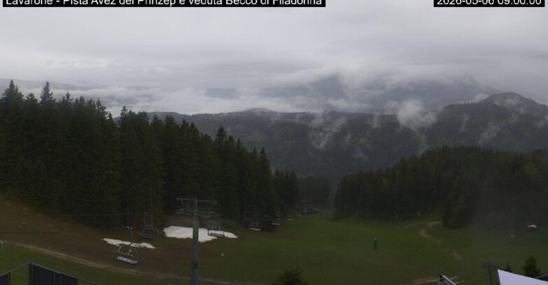 Webcam Лавароне  - Pista Avez- seggiovia Lagh.
