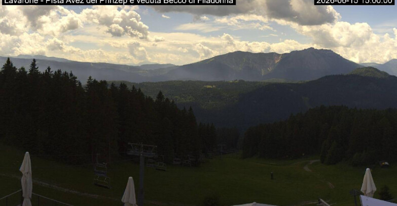 Webcam Ski Area Lavarone  - Pista Avez- seggiovia Lagh.