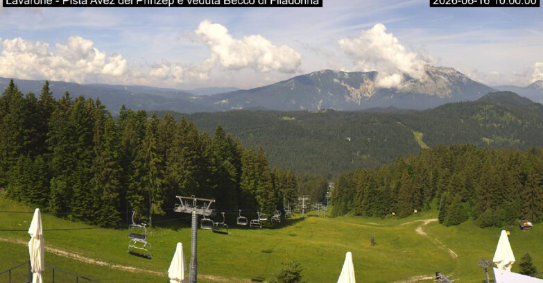Webcam Lavarone - Pista Avez- seggiovia Lagh.