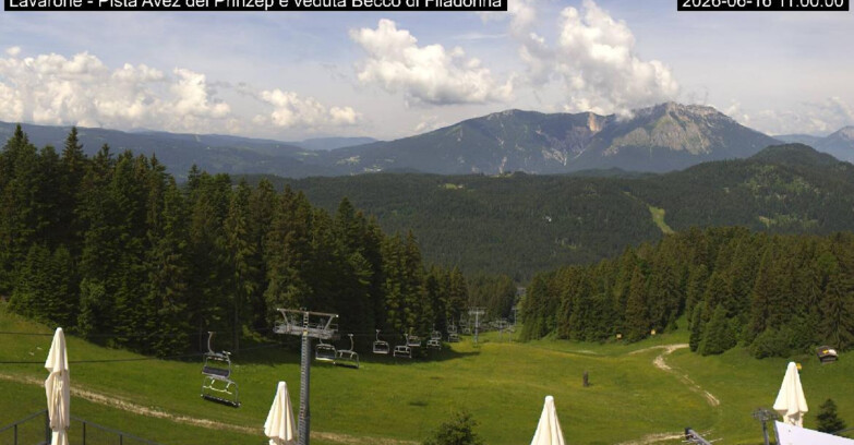 Webcam Lavarone - Pista Avez- seggiovia Lagh.