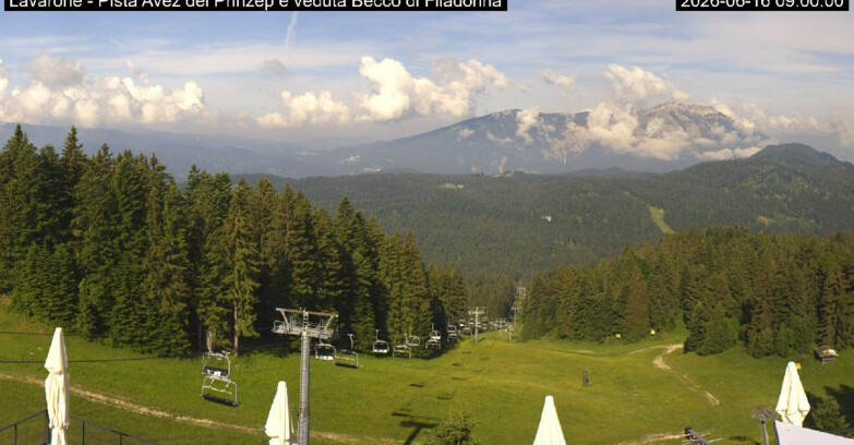 Webcam Lavarone - Pista Avez- seggiovia Lagh.