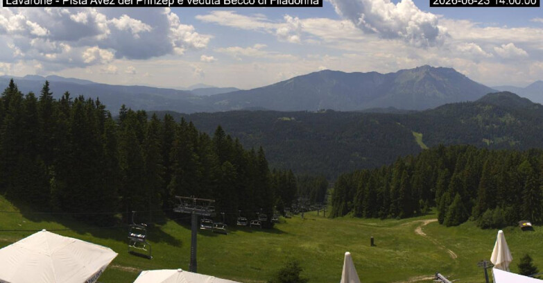 Webcam Ski Area Lavarone  - Pista Avez- seggiovia Lagh.