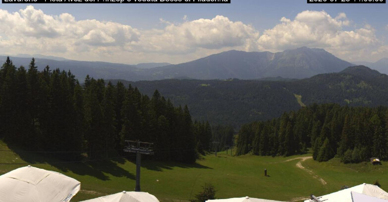 Webcam Ski area Lavarone - Pista Avez- seggiovia Lagh.