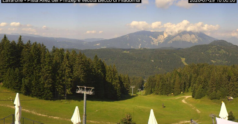 Webcam Lavarone Skigegiet - Pista Avez- seggiovia Lagh.