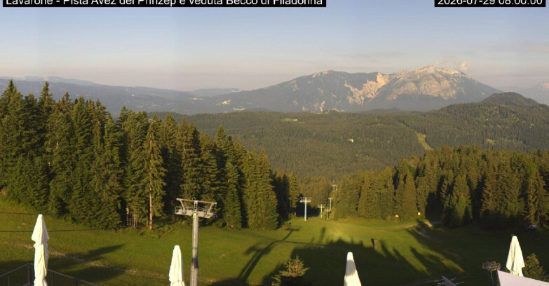 Webcam Lavarone Skigegiet - Pista Avez- seggiovia Lagh.