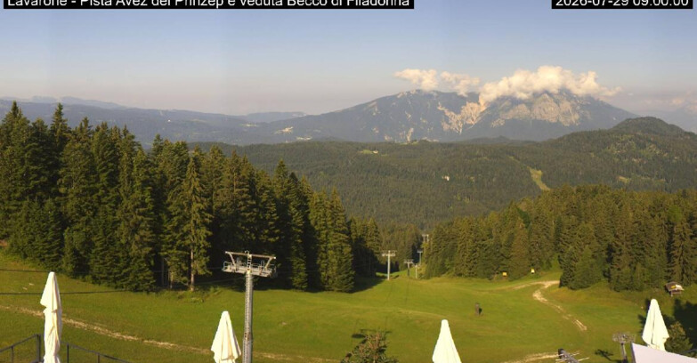Webcam Lavarone Skigegiet - Pista Avez- seggiovia Lagh.