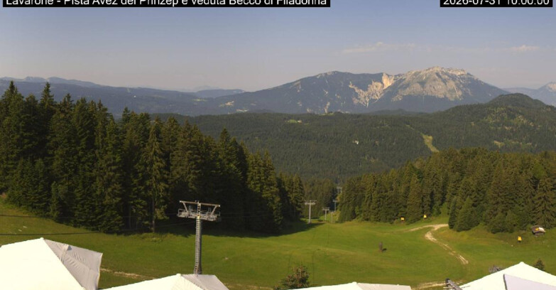 Webcam Лавароне  - Pista Avez- seggiovia Lagh.