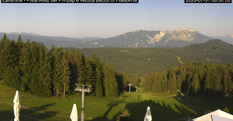 Webcam Лавароне  - Pista Avez- seggiovia Lagh.
