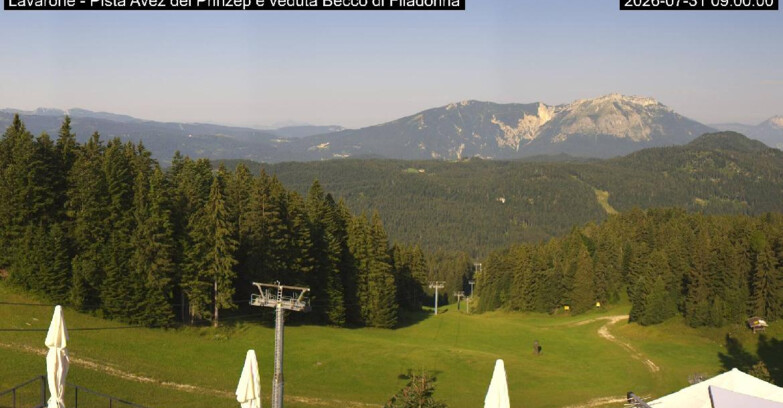 Webcam Лавароне  - Pista Avez- seggiovia Lagh.