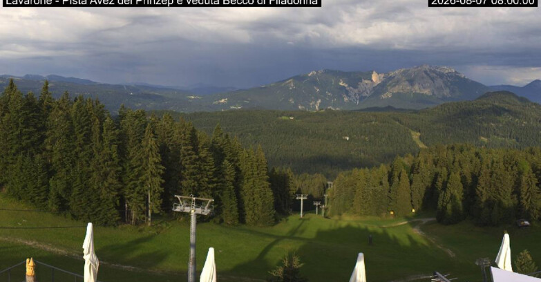 Webcam Lavarone Skigegiet - Pista Avez- seggiovia Lagh.