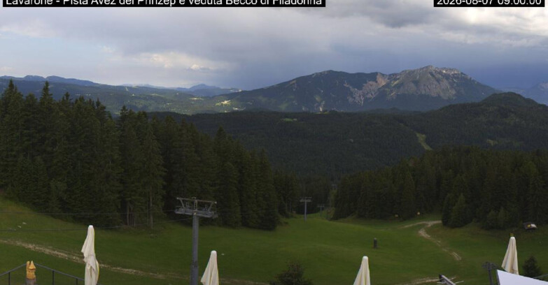 Webcam Lavarone Skigegiet - Pista Avez- seggiovia Lagh.
