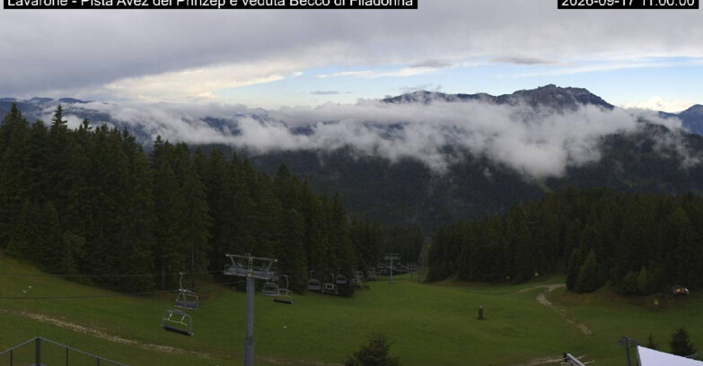 Webcam Lavarone - Pista Avez- seggiovia Lagh.