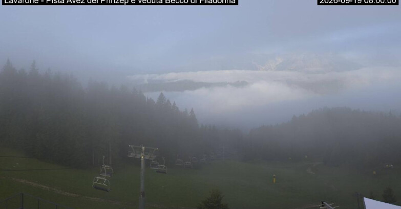 Webcam Lavarone Skigegiet - Pista Avez- seggiovia Lagh.