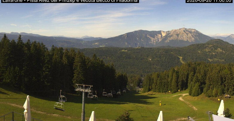 Webcam Ski area Lavarone - Pista Avez- seggiovia Lagh.