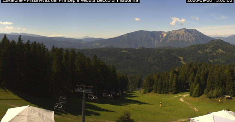 Webcam Ski area Lavarone - Pista Avez- seggiovia Lagh.