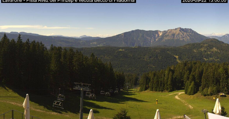 Webcam Ski Area Lavarone  - Pista Avez- seggiovia Lagh.