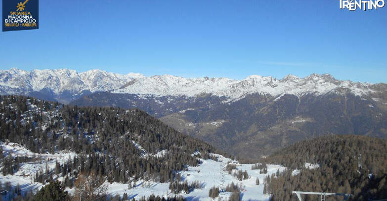 Webcam Folgarida-Marilleva  (Skiarea Campiglio Dolomiti di Brenta - Val di Sole Val Rendena) - Nuova Seggiovia Vigo