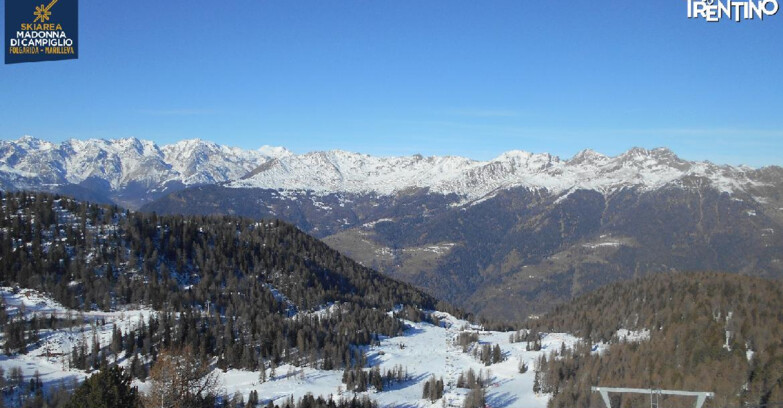 Webcam Folgarida-Marilleva  (Skiarea Campiglio Dolomiti di Brenta - Val di Sole Val Rendena) - Nuova Seggiovia Vigo