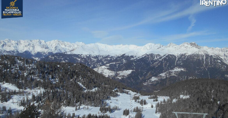 Webcam Folgarida-Marilleva  (Skiarea Campiglio Dolomiti di Brenta - Val di Sole Val Rendena) - Nuova Seggiovia Vigo