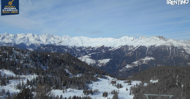 Webcam Folgarida-Marilleva  (Skiarea Campiglio Dolomiti di Brenta - Val di Sole Val Rendena) - Nuova Seggiovia Vigo