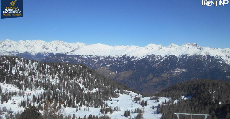Webcam Skiarea Campiglio Dolomiti di Brenta Val di Sole Val Rendena - Nuova Seggiovia Vigo
