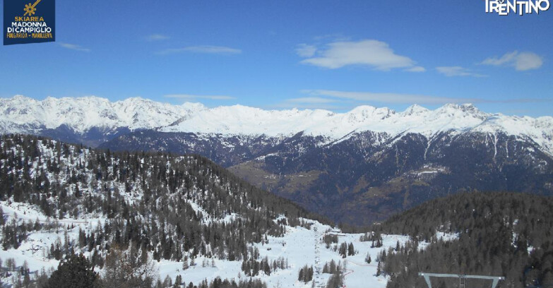 Webcam Skiarea Campiglio Dolomiti di Brenta Val di Sole Val Rendena - Nuova Seggiovia Vigo