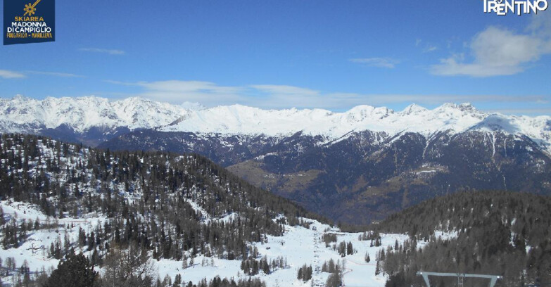 Webcam Skiarea Campiglio Dolomiti di Brenta Val di Sole Val Rendena - Nuova Seggiovia Vigo