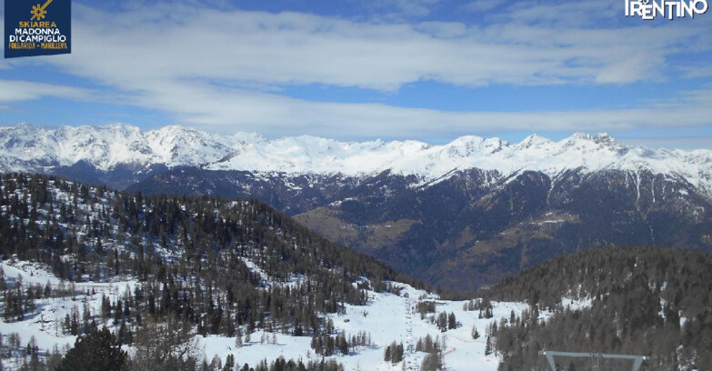Webcam Skiarea Campiglio Dolomiti di Brenta Val di Sole Val Rendena - Nuova Seggiovia Vigo