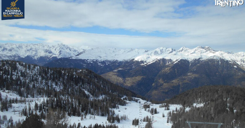 Webcam Skiarea Campiglio Dolomiti di Brenta Val di Sole Val Rendena - Nuova Seggiovia Vigo