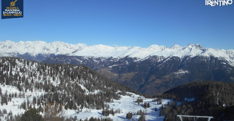 Webcam Skiarea Campiglio Dolomiti di Brenta Val di Sole Val Rendena - Nuova Seggiovia Vigo
