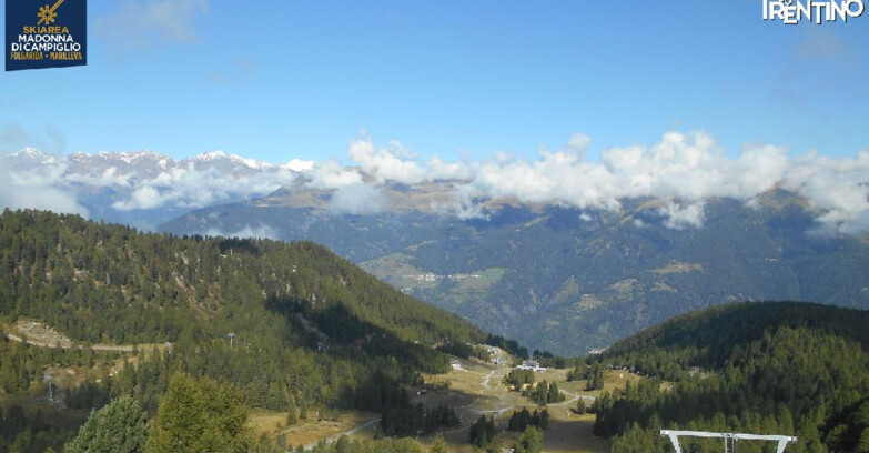 Webcam Folgarida-Marilleva  (Skiarea Campiglio Dolomiti di Brenta - Val di Sole Val Rendena) - Val Panciana