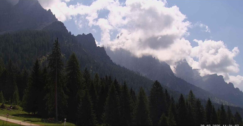 Webcam Сан-Мартино-ди-Кастроцца - Пассо-Ролле - Le Pale di San Martino
