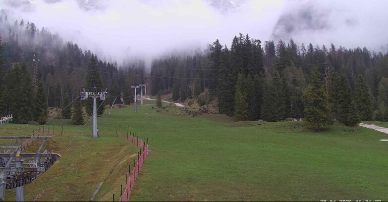 Webcam San Martino di Castrozza - Passo Rolle  - Pista Col Verde