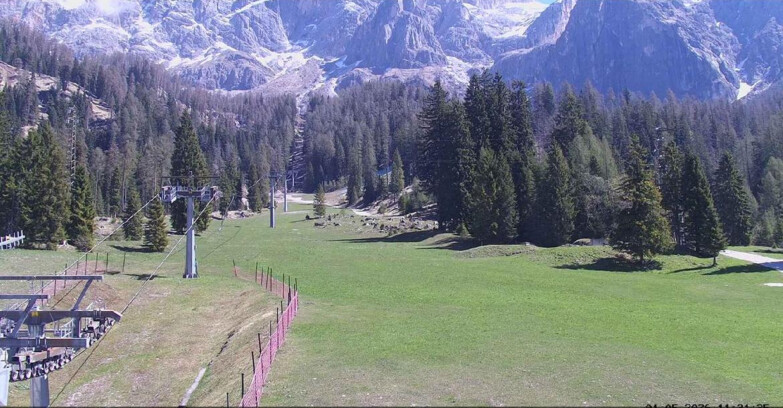 Webcam San Martino di Castrozza - Passo Rolle - Pista Col Verde