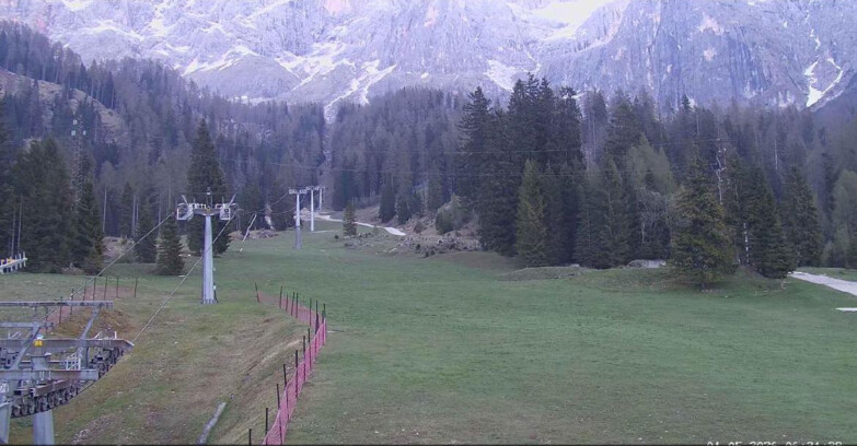 Webcam San Martino di Castrozza - Passo Rolle - Pista Col Verde